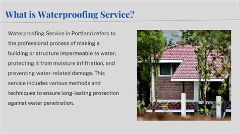 Ppt Waterproofing Service Portland Powerpoint Presentation Free