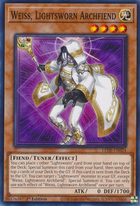 Lede En Weiss Lightsworn Archfiend Yu Gi Oh