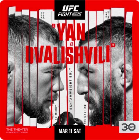 Ufc Vegas Petr Yan Vs Merab Dvalishvili Full Fight Card Ny Fights