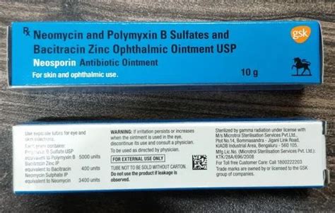 Neomycin Sulphate Polymyxin B Sulfate And Bacitracin Zinc Ophthalmic