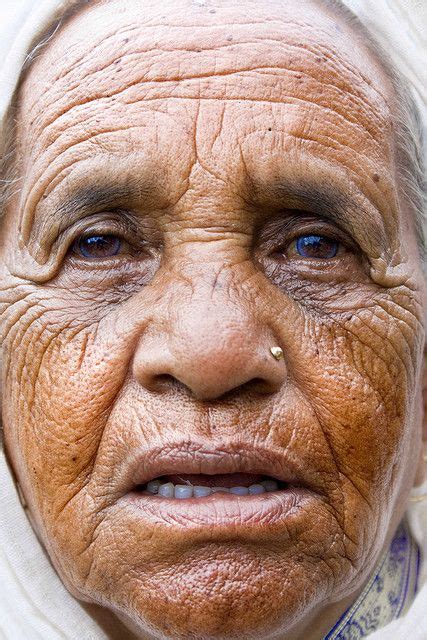 Nepali Woman Wrinkled Face Face Wrinkles Old Faces Human Face