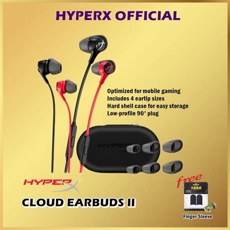 Jual Hyperx Cloud Earbuds Gaming Headphones With Mic Shopee Indonesia