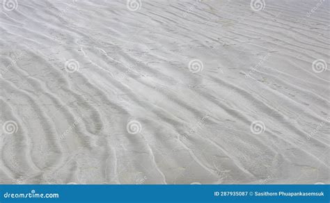 White Sand Texture Background With Wave Pattern Stock Image Image Of