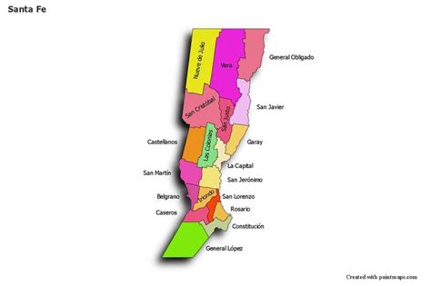 Mapas De Muestra Para Santa Fe Coloreado Sombr O Mapas Santa Fe