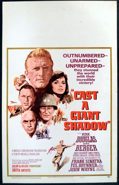 CAST A GIANT SHADOW Rare Film Posters