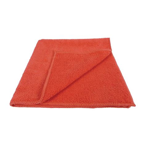 EcoTech Microfibre Cloths Red Pack Of 10 Camfield Supplies