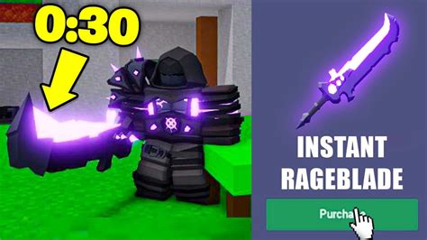 New Instant Rageblade Glitch Roblox Bedwars Youtube