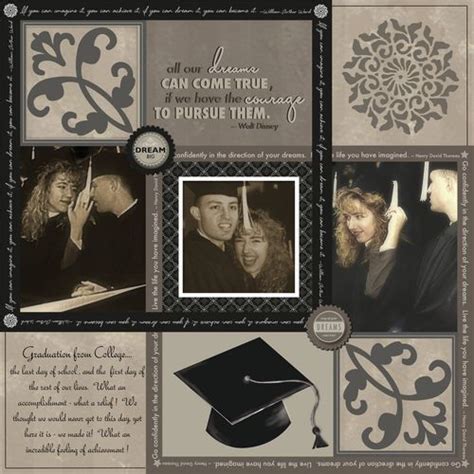 Achievements Graduation Scrapbook Layout Project Idea School Scrapbook Layouts Wedding