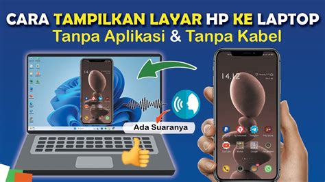 Cara Mirroring Dari Hp Ke Laptop Tanpa Aplikasi Tanpa Kabel Usb Youtube