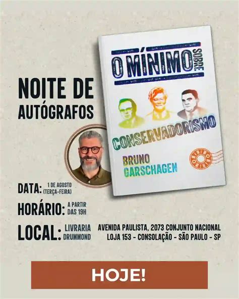 O Mínimo sobre Conservadorismo lançamento hoje do meu novo livro