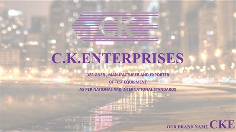 Introduction Of C K Enterprises Youtube