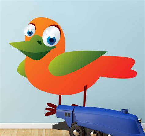 Kids Colourful Bird Wall Sticker - TenStickers