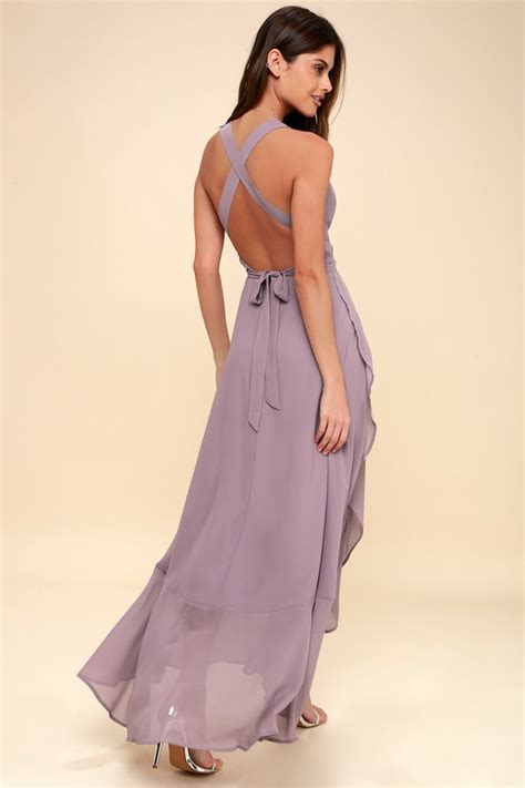 Chic Lavender Dress Convertible Dress High Low Dress Lulus