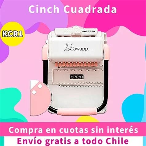 Encuadernadora Cinch Rosa Perforación Cuadrada Cuotas sin interés