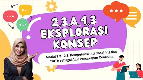 A Eksplorasi Konsep Modul Kompetensi Inti Coaching