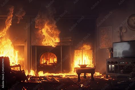 Fire Smoke Filled Room