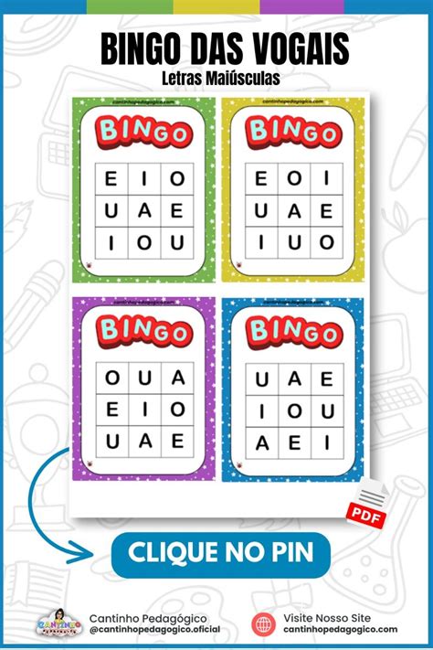 Plano De Aula Bingo Das Vogais Verloop Io