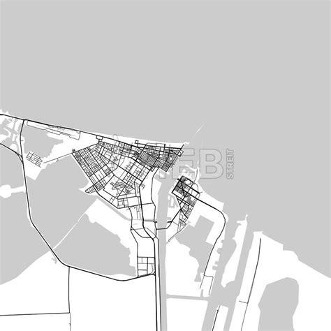 Map of Port Said, Egypt - HEBSTREITS | Egypt, Port said, Map art