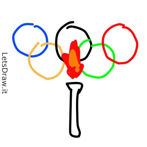 how to draw olympic logo