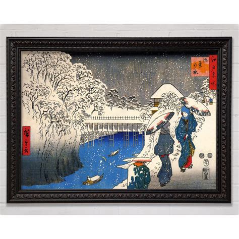 Bright Star Zwei Damen Unterhalten Sich Im Schnee Von Hiroshige