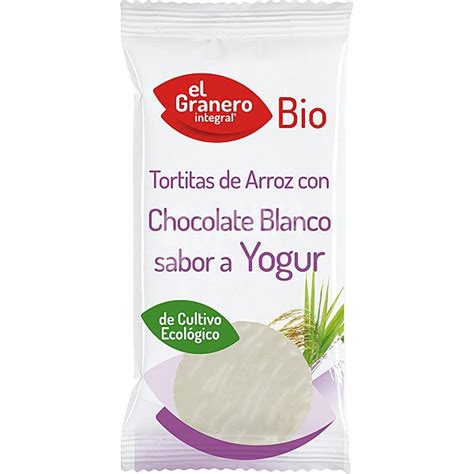 El Granero Tortitas De Arroz Con Chocolate Blanco Sabor Yogur