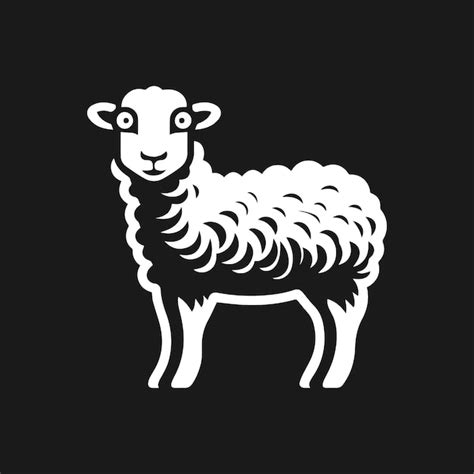 Premium Vector | Sheep head silhouette