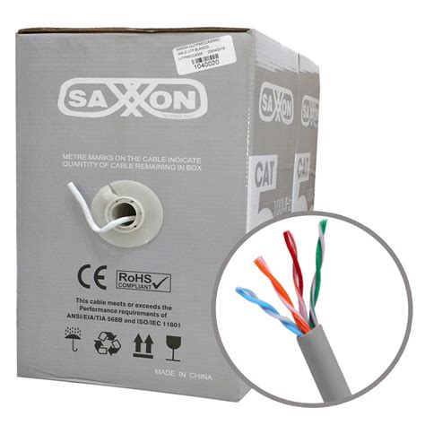 Bobina De Cable Utp Cat 5e Cca Saxxon 305m Outp5ecca305g BOBINAS DE