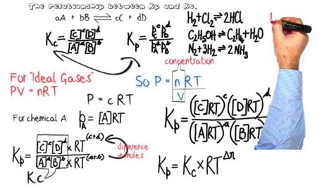 Equilibria Relationship Between Equilibrium Constants Kp Kc Youtube