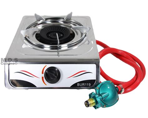 Stove Single Burner Propane Gas Stainless Steel Portable Camping