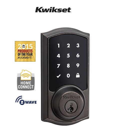 Kwikset SmartCode Touchscreen Electronic Deadbolt With Z Wave