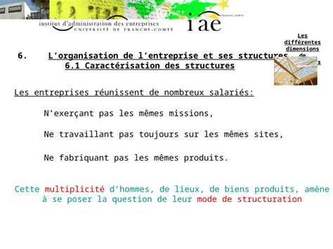 Ppt Lorganisation De Lentreprise Et Ses Structures