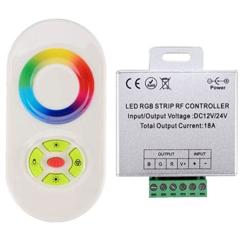 Sterownik RGB RF radiowy 5P dotyk 12V 18A 216W biały sklep Skori LED