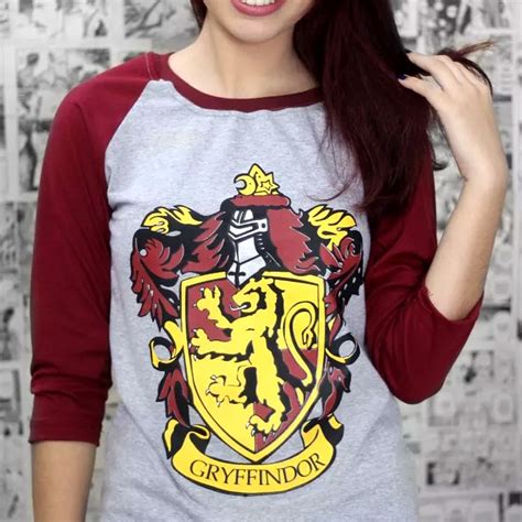 Camiseta Feminina Manga Raglan Harry Potter Grifin Ria Lufa Lufa