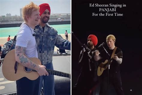 Ed Sheeran Sings ‘lover With Diljit Dosanjh During His ÷x Tour In