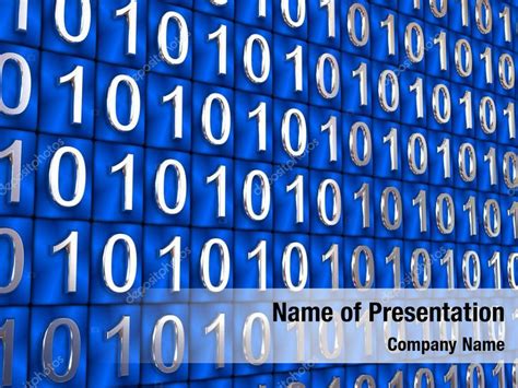 Binary Code PowerPoint Template Binary Code PowerPoint Background