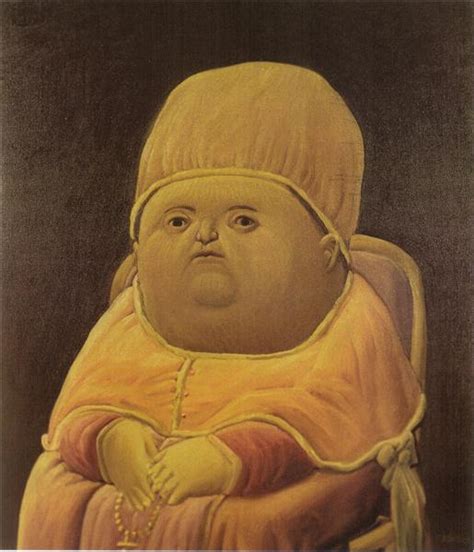 Pope Leo X (after Raphael), 1964 - Fernando Botero - WikiArt.org