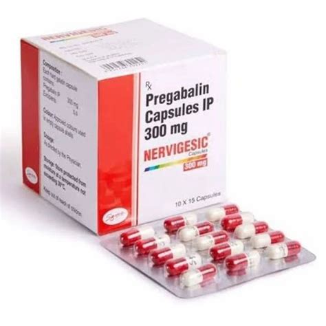 Mg Nervigesic Pregabalin Capsules Ip At Rs Box Pregabalin