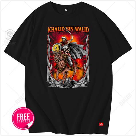 Jual Kaos Khalid Bin Walid Kaos Dakwah Islam The Real Superhero Kaos