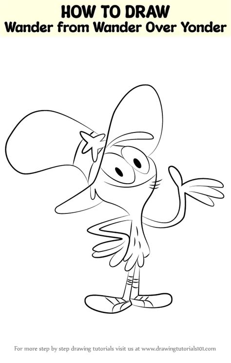 How To Draw Wander From Wander Over Yonder Wander Over Yonder Step By