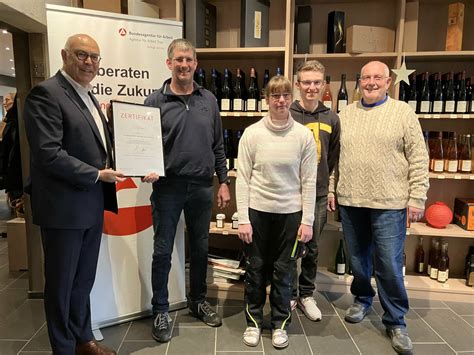 Zertifikat Zu Vorbildlicher Inklusion F R Weingut Aus Maring Noviand