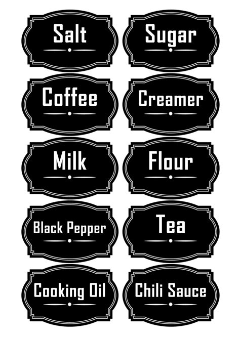 Free Printable Chalkboard Pantry Labels 5 60 OFF