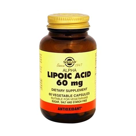 Solgar Alpha Lipoic Acid 60 mg 60 Kapsül