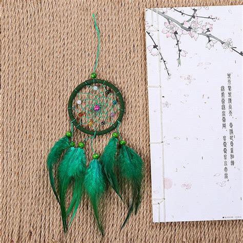 Green Feather Dream Catcher