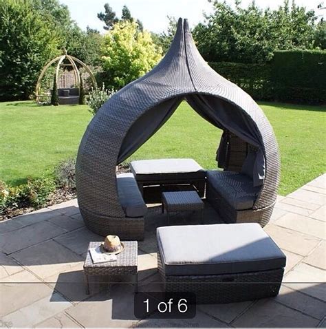 Garden Pod Rattan Garden Furniture Garden Day Bed Outdoor Garden