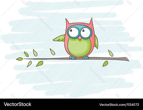owl sitting royalty  vector image vectorstock