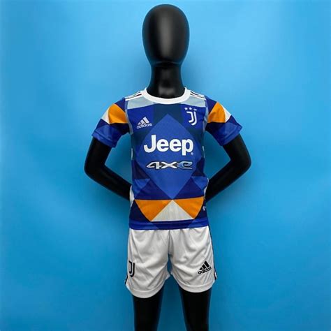 Camiseta y Pantalón Niños Juventus Cuarta Equipación 2022 2023