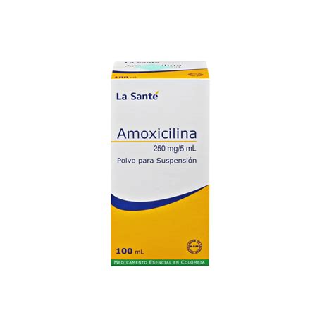 La Santé Amoxicilina Suspensión 250mg 5ml