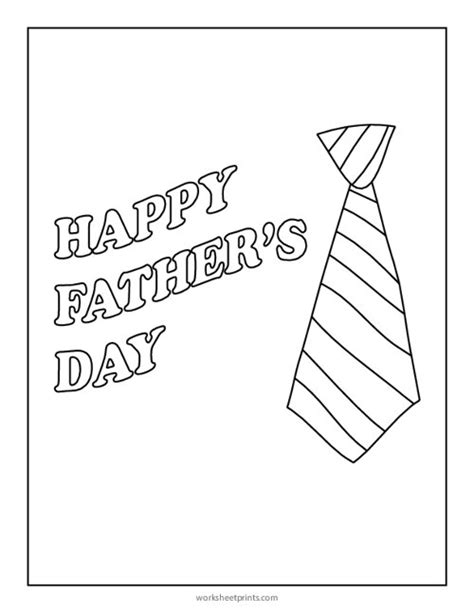 Happy Father S Day Printable Coloring Page