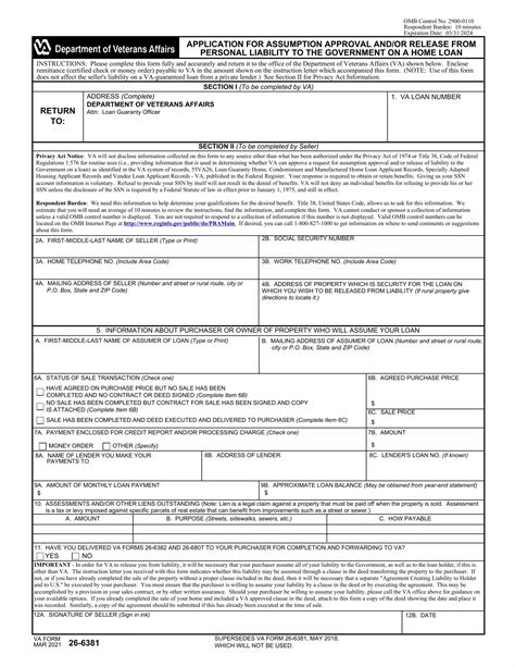 Blank Va Form 26 6381 Fill Out And Print Pdfs