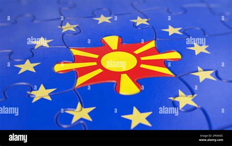 Eu Membership For North Macedonia Stock Photo Alamy